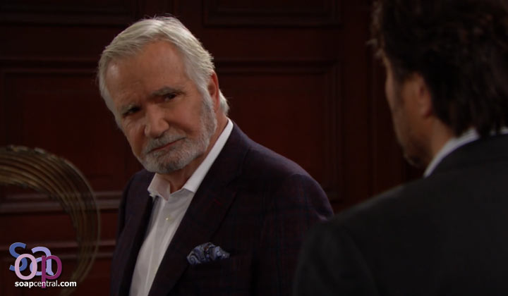 Eric warns Ridge not to hurt Brooke